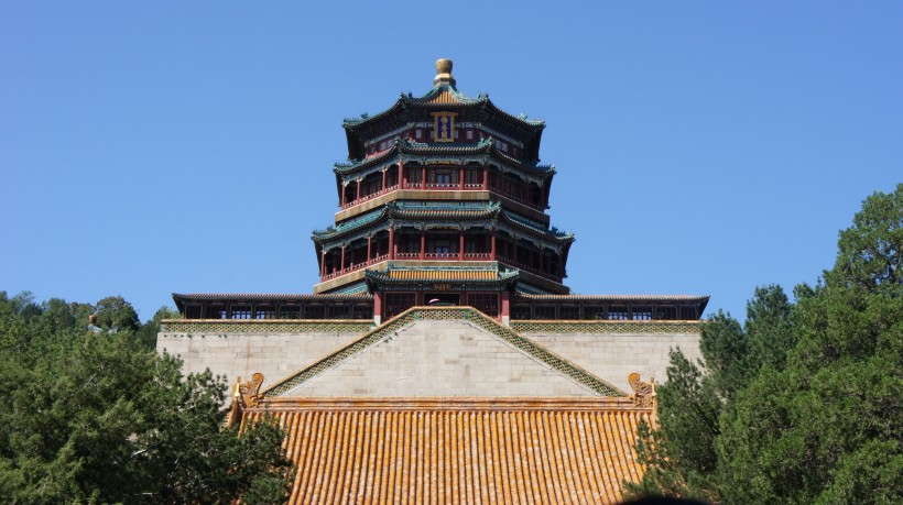 点击大图看下一张：北京颐和园建筑风景图片