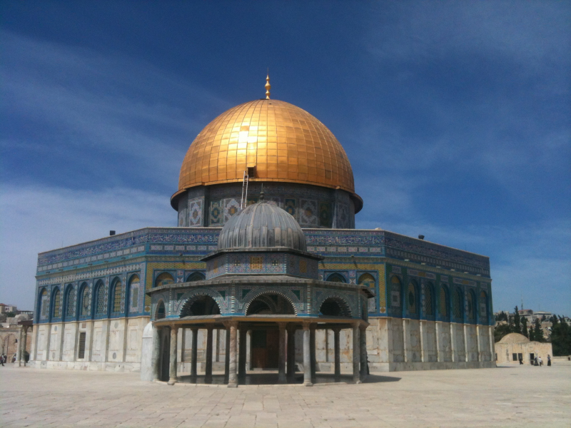 点击大图看下一张：耶路撒冷圆顶清真寺风景图片