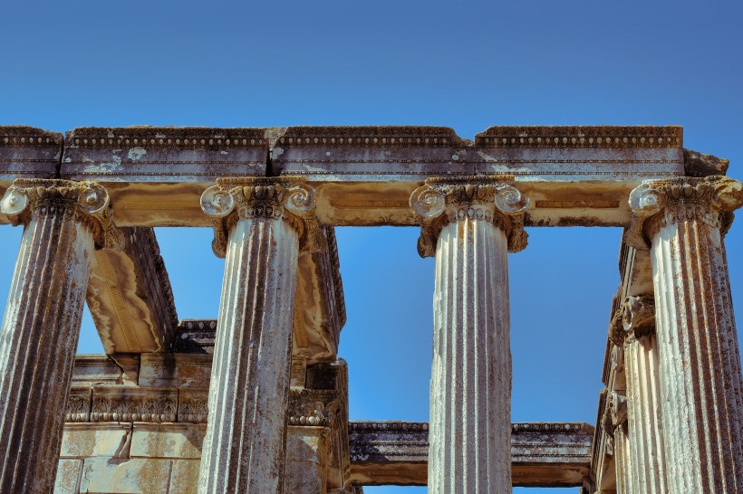 点击大图看下一张：希腊帕台农神庙建筑风景图片