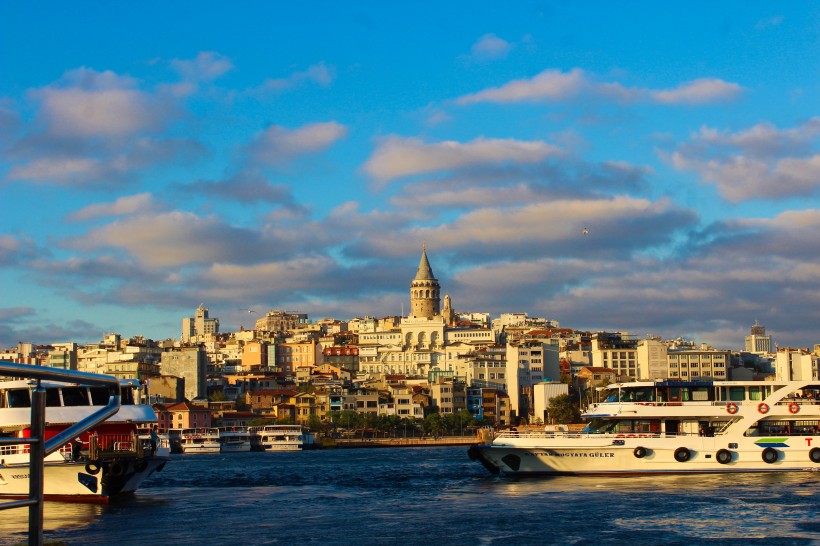 点击大图看下一张：土耳其加拉塔建筑风景图片