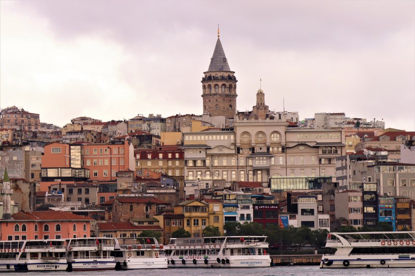 点击大图看下一张：土耳其加拉塔建筑风景图片