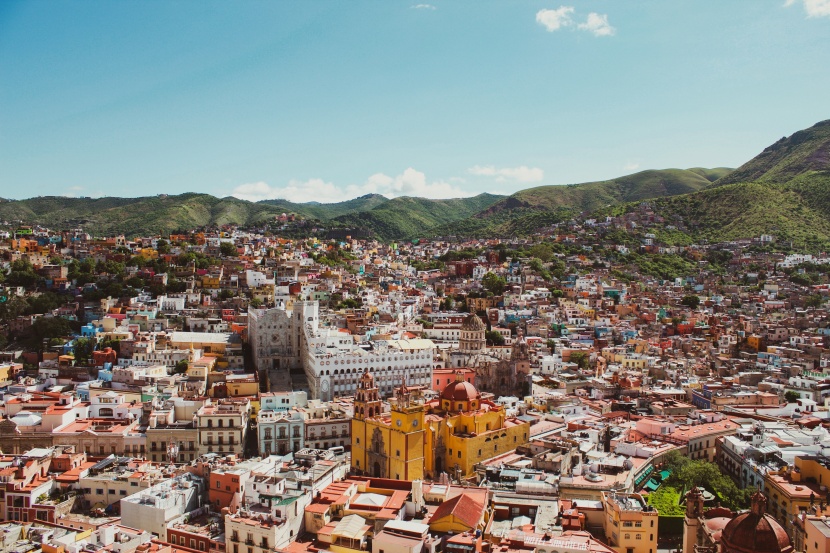点击大图看下一张：墨西哥瓜纳华托建筑风景图片