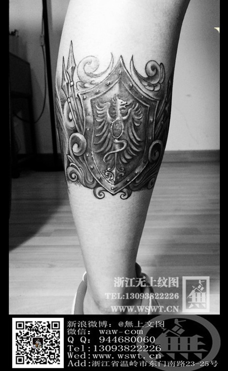 点击大图看下一张：斯巴达勇士纹身图2