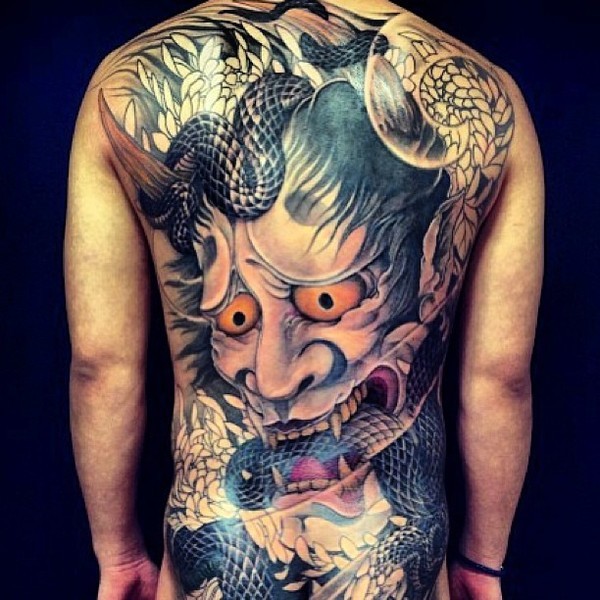 点击大图看下一张:超级漂亮大气的般若纹身图7