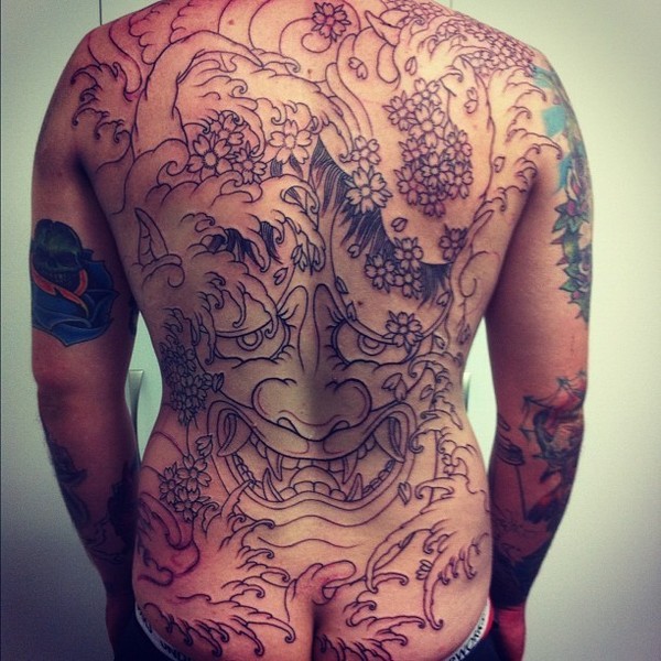 点击大图看下一张:超级漂亮大气的般若纹身图8