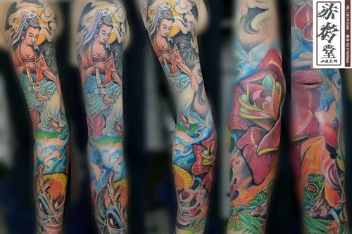 点击大图看下一张：手臂上的般若纹身图7