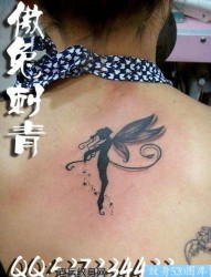 手臂可爱天使丘比特纹身图片纹身图案