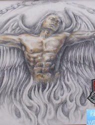 守护天使纹身图片纹身图案