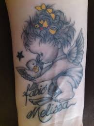 点击大图看下一张：超萌超可爱的小天使纹身图5