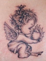 小天使丘比特纹身