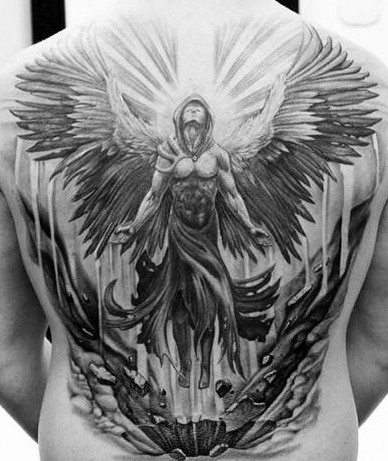 点击大图看下一张：欧美时尚的天使纹身图3