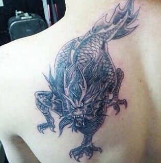 点击大图看下一张:非常有个性的神兽麒麟刺青图3