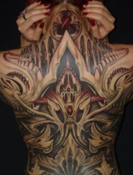 瑞士 Rob Kass 的满背纹身作品