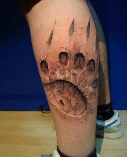 点击大图看下一张：逼真的3d视觉纹身