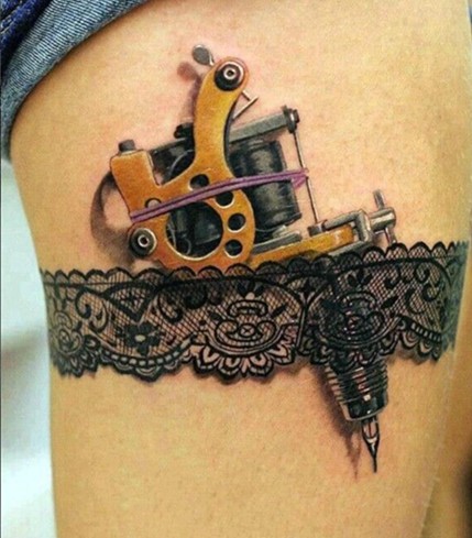 点击大图看下一张：逼真的3d视觉纹身图3