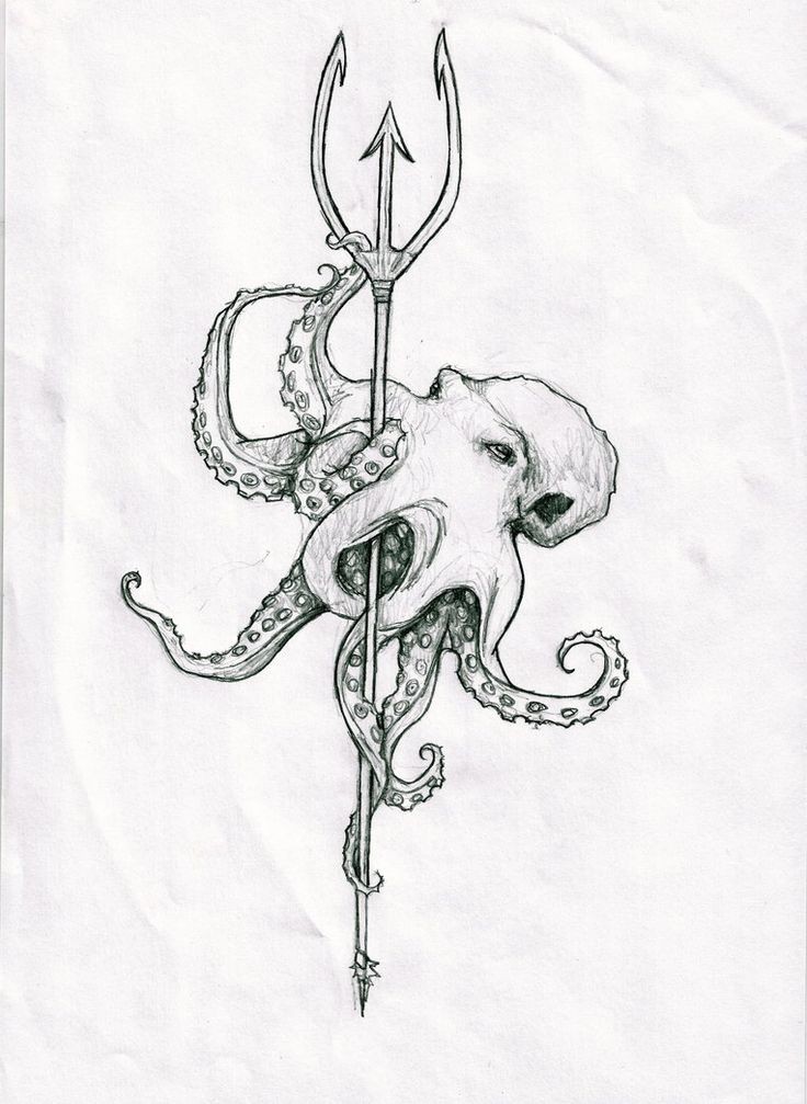 点击大图看下一张：非常有个性的章鱼纹身