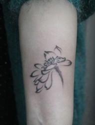 女孩子手臂可爱的小象纹身图片
