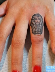一组超有难度的埃及法老王手指纹身图片图片作品