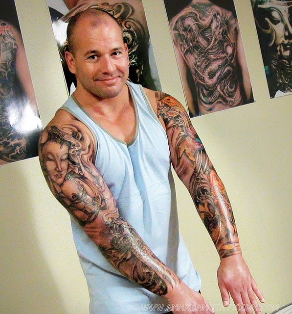 点击大图看下一张：男士手臂霸气有个性的纹身图案图2