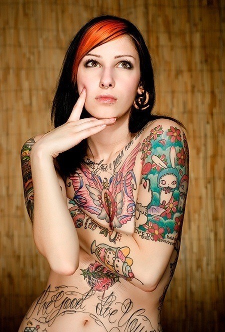 点击大图看下一张：女性纹身：纹身后不一样的诱惑力图2