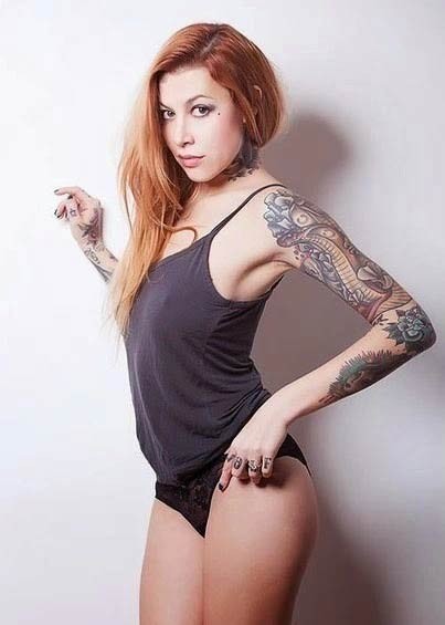 点击大图看下一张：纹身让她们变得与众不同图6