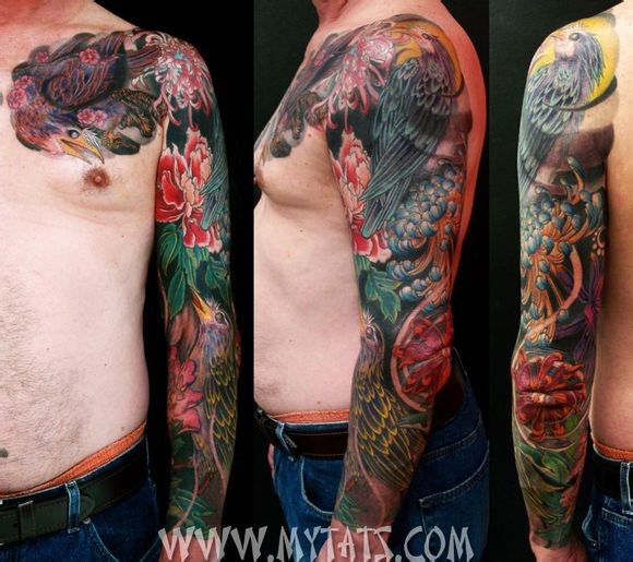 点击大图看下一张：纹身艺术家露西男性手臂纹身佳作图5