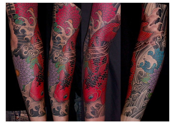 点击大图看下一张：kore-传统作品手臂纹身图2
