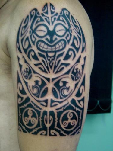 点击大图看下一张：玛雅之魂 。巴西原始纹身图腾作品图2