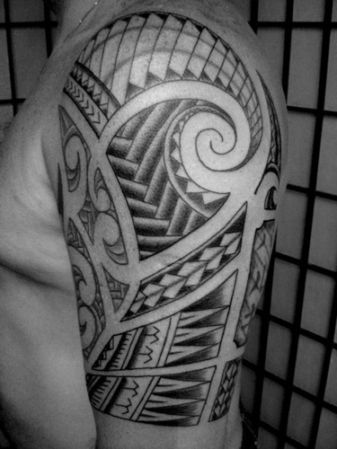 点击大图看下一张：玛雅之魂 。巴西原始纹身图腾作品图6