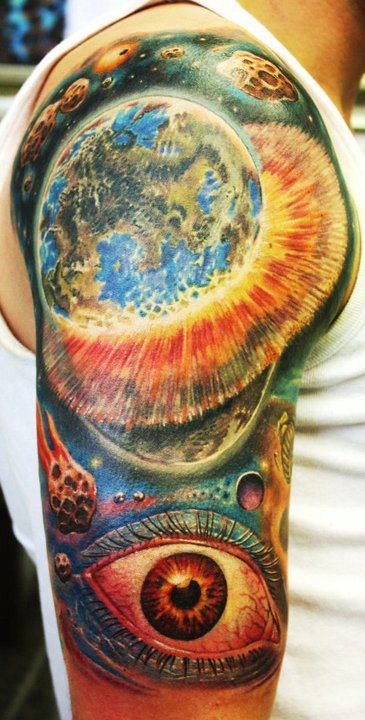 点击大图看下一张：纹身师Richard Paduch的手臂作品图7