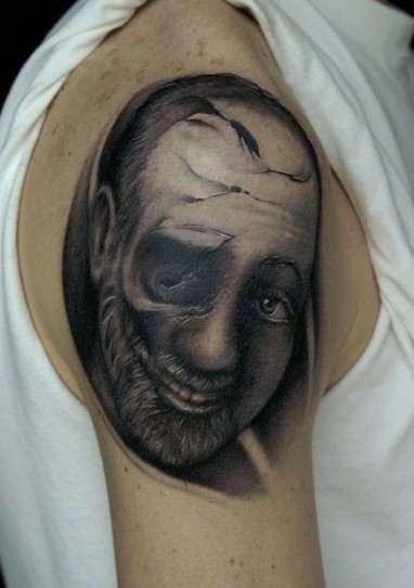 点击大图看下一张：美国纹身师Bili Vegas的手臂纹身作品图2