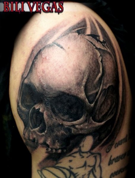 点击大图看下一张：美国纹身师Bili Vegas的手臂纹身作品图4