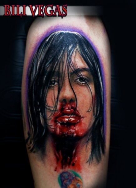 点击大图看下一张：美国纹身师Bili Vegas的手臂纹身作品图9