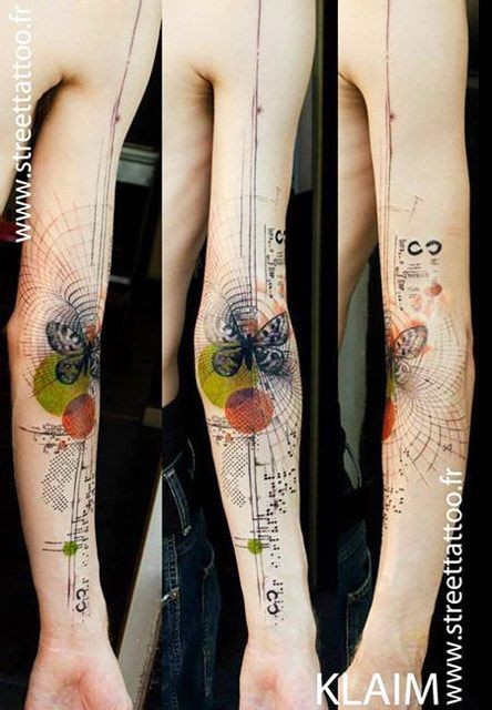 点击大图看下一张：法国 Klaim Street Tattoo 花臂纹身新作图2