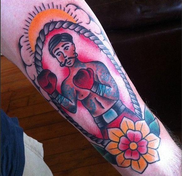 点击大图看下一张:艾丽克斯 少女系列sochool手臂纹身图14