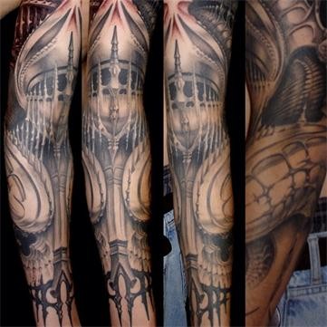 点击大图看下一张：瑞士 Rob Kass的花臂纹身作品图5