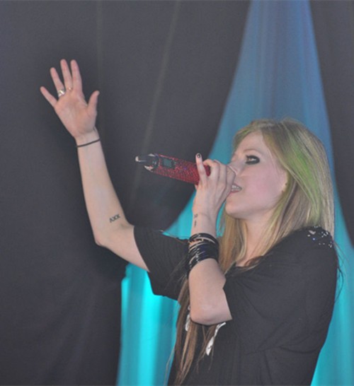 点击大图看下一张：朋克小魔女艾薇儿个性写真图8