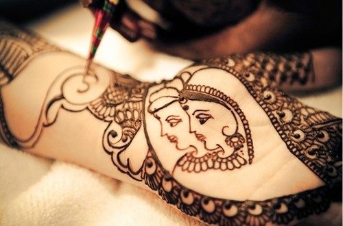 点击大图看下一张：印度海娜时尚经典纹身图4