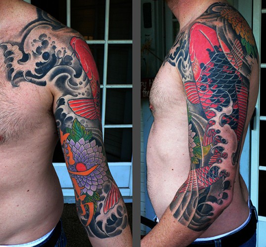 点击大图看下一张：kore-传统作品半甲纹身图3