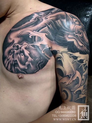 点击大图看下一张：是不是适合你，自己看吧半甲/全甲纹身图24