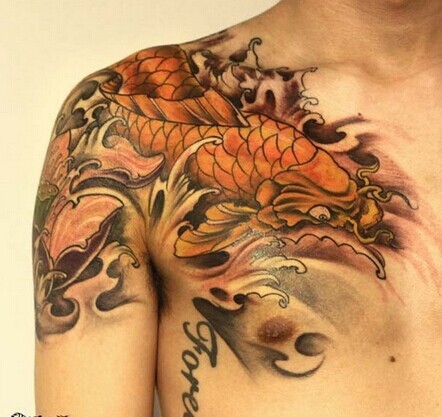 点击大图看下一张：亚洲人钟爱的半甲纹身图4