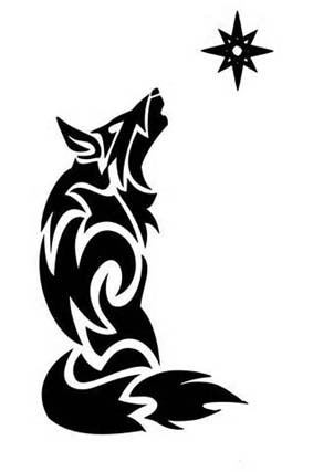 点击大图看下一张：狼图腾纹身图案，喜欢狼的一定要看看