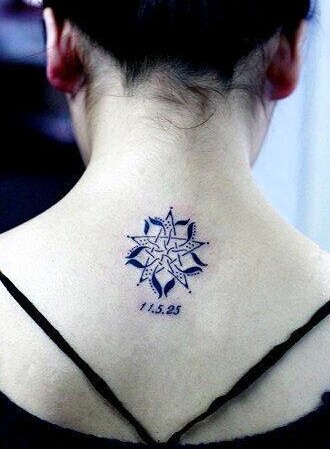 点击大图看下一张：漂亮的小清新图腾刺青图5