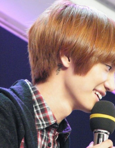 点击大图看下一张:天天兄弟 小五耳朵后面小小的图腾刺青图5