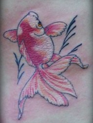 小金鱼纹身图案图案