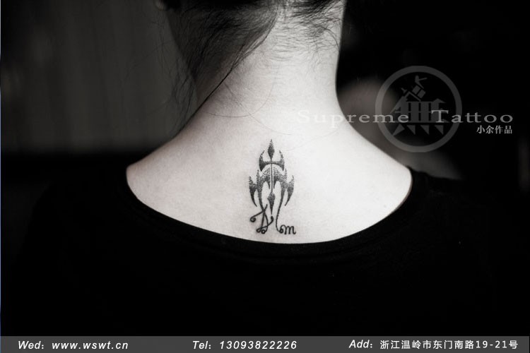 点击大图看下一张：适合女生的小清新纹身图9