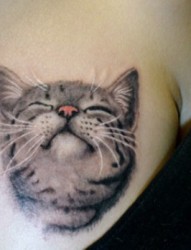 可爱的小猫咪纹身