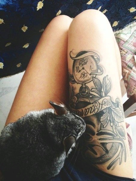 点击大图看下一张：腿部纹身也可以增加魅力指数图4