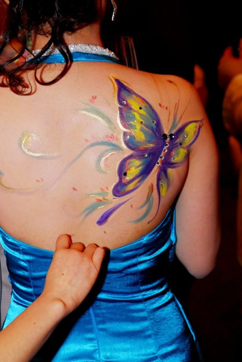 点击大图看下一张:无疼痛感时尚彩绘纹身图7