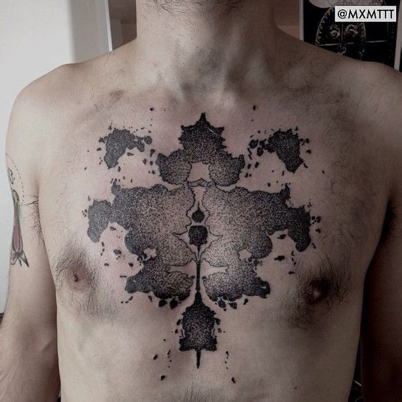 点击大图看下一张：美国 MXMTTT胸部纹身 作品图6